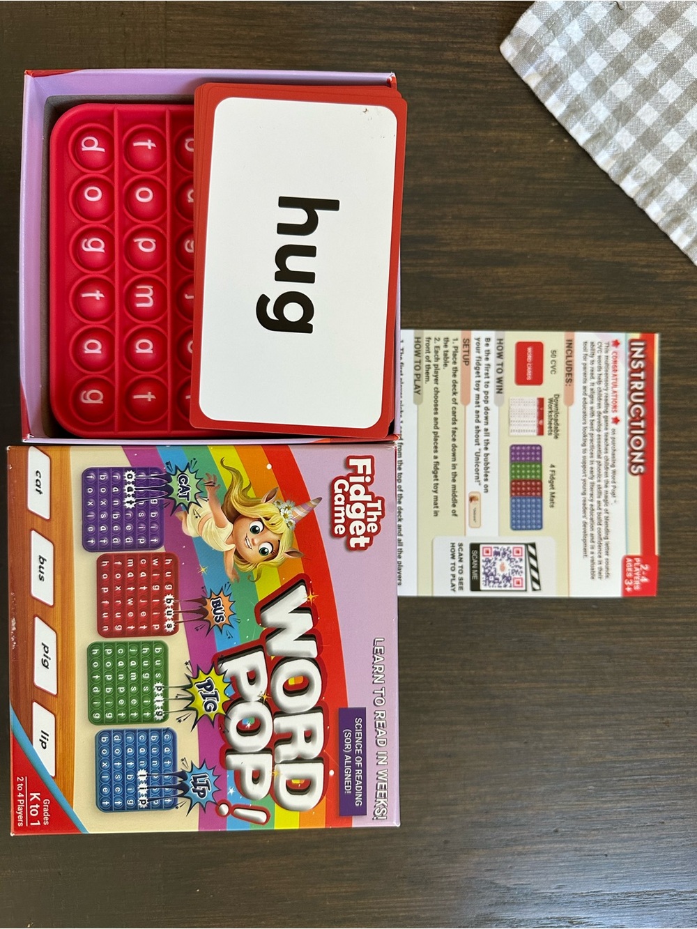 Fidget Game - Word Pop! Learning Toy